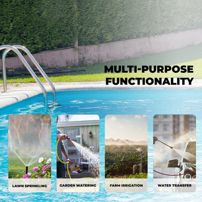 XtremepowerUS 1HP Portable Shallow Well Pump Water Transfer Pump 930GPH Pressure Booster Pump Irrigation Lawn Farm Water Removal