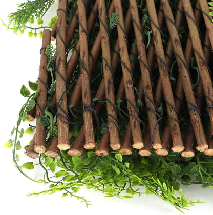 3rd Street Inn™ Leaf Trellis - Bamboo Greenery Panel - Boxwood and Ivy Privacy Fence Substitute - DIY Flexible Fencing (1, Juniper)