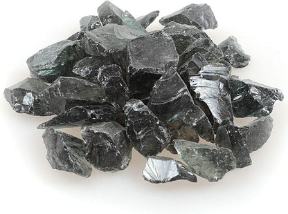 High Luster Reflective Fire Glass Gravel,Fire Gems,Fire Drops,Fire Glass Pebbles Stones Beads Chips for Fire Pit Fish Tank Aquarium Garden,1-2cm,540g/1.19lb (Grey)