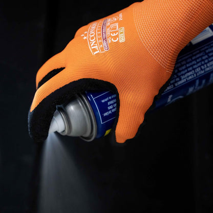 linconson 12 Pack Safety Performance Series Construction Mechanics Wrinkle Latex Work Gloves