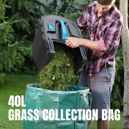 2x20V 18 inch Electric Lawn Mower Cordless, Brushless Push Lawn Mower with 6-Position Cutting Height Adjustment, 2x4.0Ah Battery & Dual Charger Included