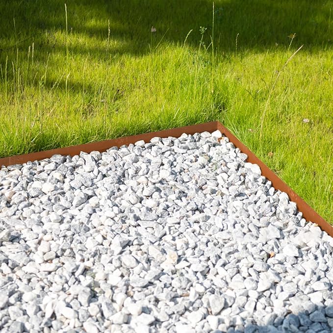 Corten Steel Landscape Edging Metal Garden Edging 40 Inch Strips Landscaping Steel 10 Inch Depth Garden Border Rusted Edge Flower Bed for Lawn Yard Outdoor Plant 6 pcs by GZGNEEVL