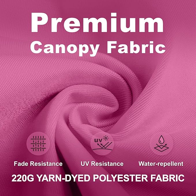 11FT Cantilever Umbrella with Base Large Curvy Outdoor Aluminum Offset Umbrella w/ 360° Rotation, UV Resistant Canopy for Patio, Garden, Backyard, Rose Pink