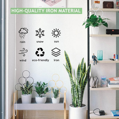 Trellis for Climbing Plants Indoor 15.7 Inch, Small Plant Trellis for Potted Plants, 3 Pack Stackable Circle Garden Houseplant Trellis for Vines