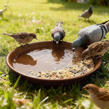 Plant Saucer 10 inch, Heavy Large Planter Durable Thicker Plastic Plant Trays for Indoors and Outdoor, Plant Saucer Drip Trays,Brown(10" - 3 Pack)