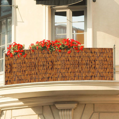 Bamboo Reed Fencing, Light Russet Bamboo Screens Outdoor for Patio, Decorative Balcony Privacy Screen Reed Curtains for Garden Backyard Balcony Outdoor, 3 x 10 FT