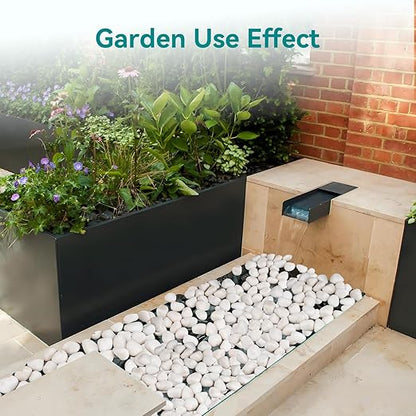 5 lbs White Rocks for Landscaping, 1-2 inch Decorative Rocks for Plants Indoor, Large Polished River Rocks for Garden, Outdoor Landscaping, Walkways, Yard, Plants Pots, Vases, Crafts