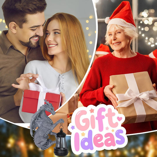 Garden Statues Tree Hugger Dragon - Halloween Dragon Statue Solar Lights Outdoor Patio Wall Decor,Christmas& Mothers Day&Birthday Gifts for Grandma Mom Women,Ideas Arts Crafts Waterproof Resin Lantern