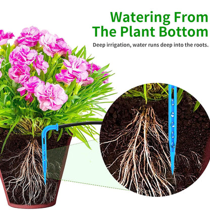 Solar Drip Irrigation Kit Accessories, 49 FT Tubing, Drip Irrigation Extra Accessories Kit,15 tee Fittings and 15 drippers for Balcony Patio & Garden