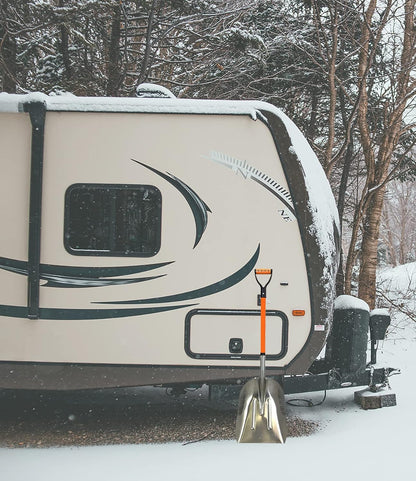 Ashman Aluminium 48 inch Snow Shovel with Large Head and Durable Handle. (Scoop Shovel, 1 Pack).