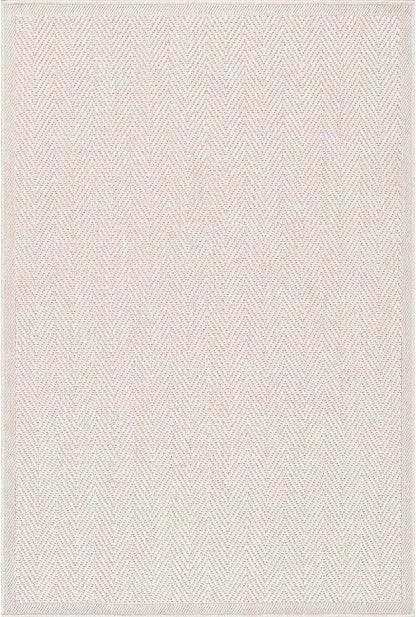 CAMILSON Easy Jute Rug 5x7, Indoor Outdoor Off-White Color Fiber Area Rugs for Living Room Patio and Kitchen Rug Herringbone Seagrass Woven Design Easy-Cleaning Washable Outside Carpet Alfombras 5 x 7