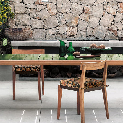 Square Corner Seat Cushions, 19" x 19" x 3", Set of 4, Indoor Outdoor Water Repellent Universal Chair Pads with Ties for Patio Furniture, Garden Deck Dining Chairs, Red Yellow Vine Flower