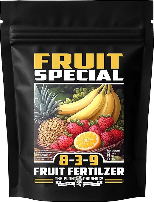 Fertilizer Commercial Grade | Fruit Special 8-3-9 | 5 Ounces | Custom Professional Mix Blend | Macronutrients & Micronutrients | Tropical Fruit Plants & Trees | Flowering Post-Harvest Recovery Formula