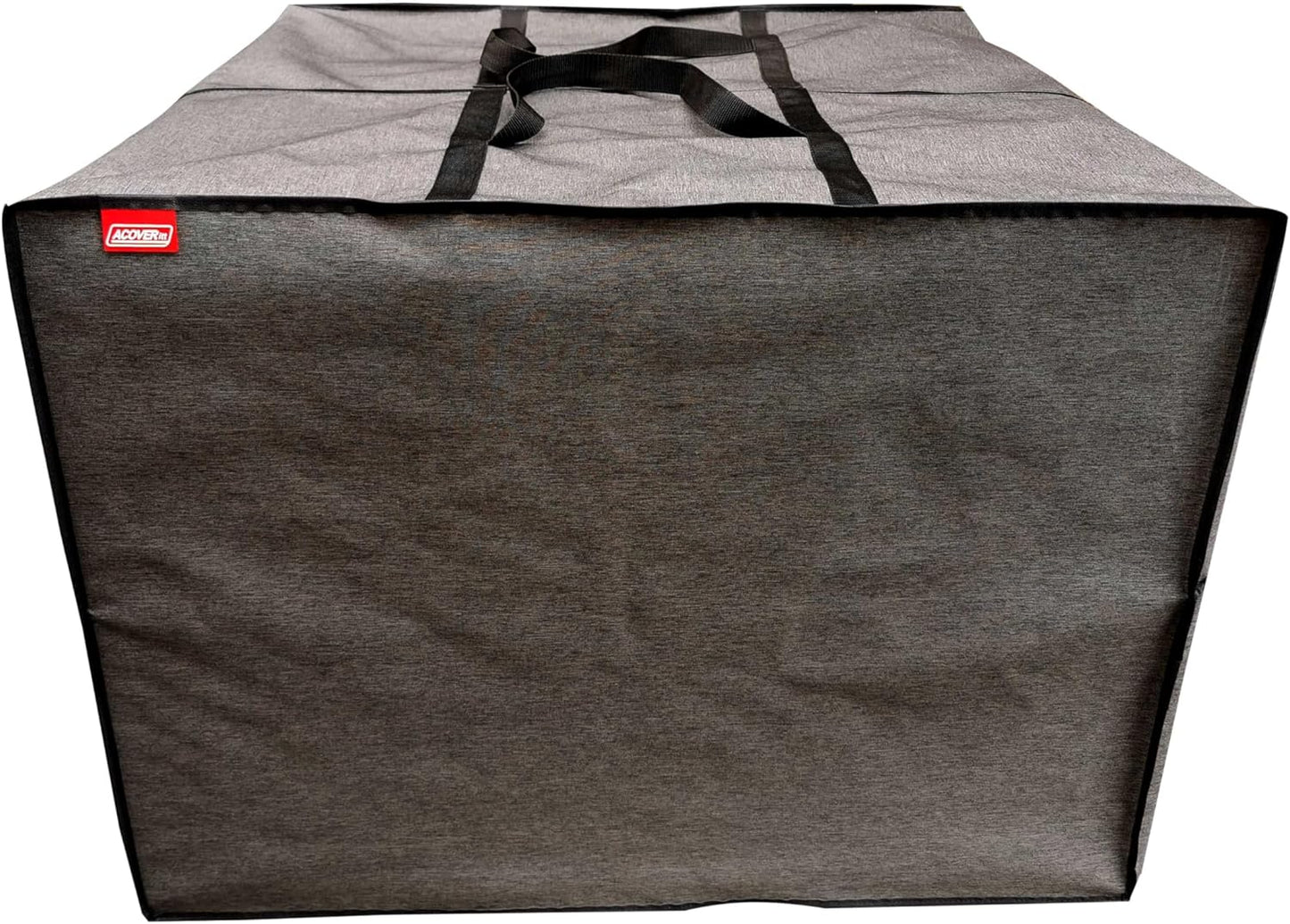 Outdoor Square Cushion Storage Bag, Protective Zippered Storage Bags with Handles, 32''L x 32''W x 24''H Dark Grey