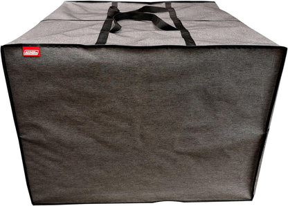 Outdoor Square Cushion Storage Bag, Protective Zippered Storage Bags with Handles, 32''L x 32''W x 24''H Dark Grey