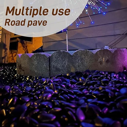 45LB Polished Black Pebbles,1/4" - 3/4" Small Black River Rocks for Landscaping, Natural Gravel Smooth Decorative Stones Dressing for Vases Planters Garden Outdoor Indoor