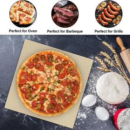 13" Square Pizza Stone Replacement for Ooni Koda Karu & Fyra 12, Cordierite Baking Pizza Stone for Ooni 12 Oven, for Most Grill & Oven, for Bread &Pizza