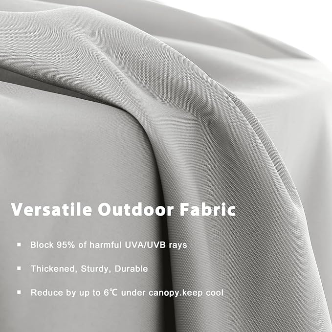 MASTERCANOPY Patio Outdoor Umbrella,15FT Double Sided Large Umbrella with Base