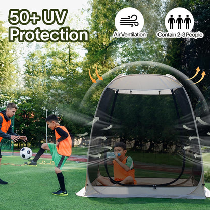 Alvantor Screen House Gazebo, 6-10-15 Person Pop Up Igloo Screened Canopy Tent with Mosquito Netting Sides, Instant UV Resistant Sun Shelter for Garden, Patio, Backyard