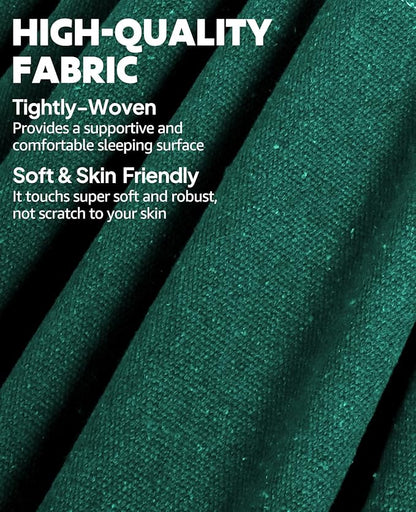 Chihee Hammock for Stand 9.8ft x 4.9ft Soft Cotton Hammock Holds Up to 660lbs Portable Tree Hammocks with Detachable Spreader Bar Pillow 2 Strong Webbings 2 Carabiners Patio Garden Indoor Outdoor