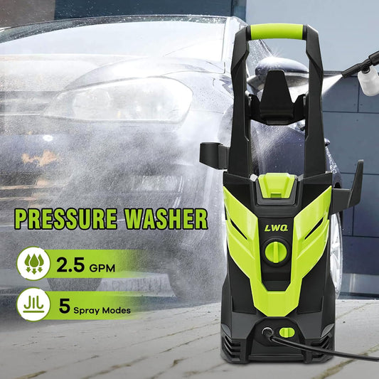 Pressure Washer, Power Washer with 4 Quick Connect Nozzles, High Pressure Cleaning Machine with Foam Cannon for Cars/Fences/Driveways/Patios/Home Cleaning