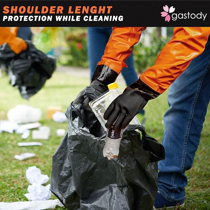 Gastody™ - Chemical Resistant Gloves, Reusable,Heavy Duty Safety Work Gloves,Resist Acid,Oil,Alkali - S-M-L-XL-XXL Size