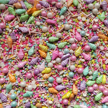 Homankit Summer Multicolor Sprinkles Ice Cream Sprinkles Candy Baking Edible Cake Cupcake Toppers Cookie Dessert Decorations Birthday Party Supplies 3.35 Ounce