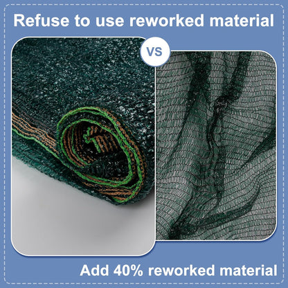 LOVE STORY 6x8FT 55% Green Shade Cloth Sun Shade Net UV Resistant Mesh Tarp Plant Cover Sunblock Net for Garden,Greenhouse,Vegetables,Flowers