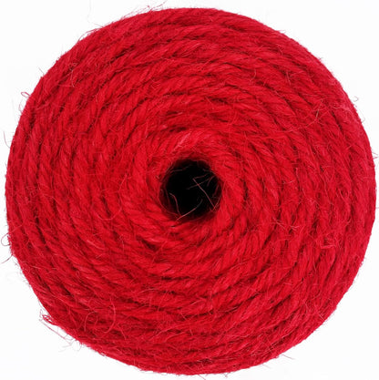 Leecogo Red 2.5mm Jute Twine 328 Feet Heavy Duty Garden Twine String for Arts Crafts and Decorative Festival Projects