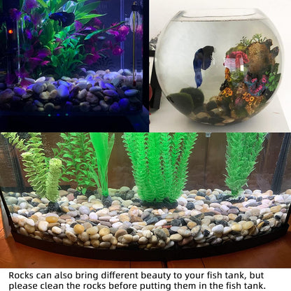 Pebbles for Plants 18 lb Natural River Rocks Garden Decorative Stones Outdoor Aquariums Gravel 1-1.5 Inches