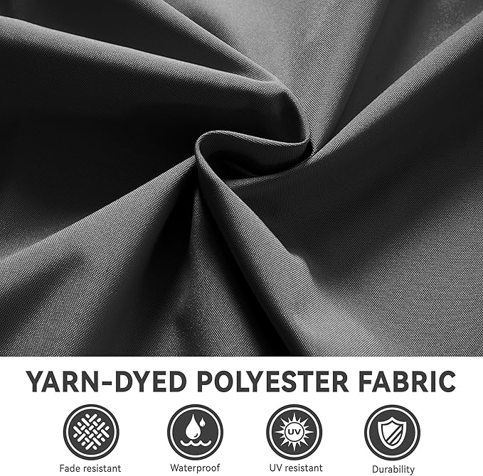 10x13 FT Cantilever Patio Umbrella with Base Included Double Top Outdoor Rectangular Large Heavy Duty Aluminum Offset Umbrellas with 7 Level Tilt 360-degree Rotation for Pool Garden Deck, Grey