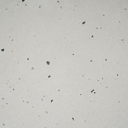 Christopher Knight Home Zigg Durable Concrete Outdoor Dining Set with Stylish Terrazzo Finish, Patio Dining Table with Bench, Oval Outdoor Patio Furniture Set with Pedestal Base, White