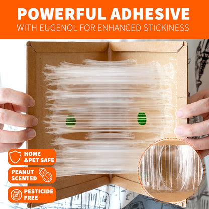 12 Pack Glue Mouse Traps Indoor for Home, Large Sticky Mouse Traps for Inside House, Pre-Baited Adhesive Non-Toxic Glue Traps for Mice Rats, Snakes, Lizard, Insect(13.5" x 8.5")