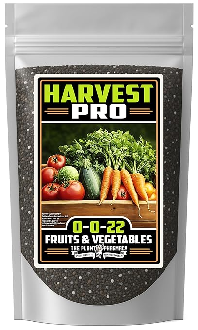 Fertilizer Commerical Grade | Harvest Pro 0-0-22 | 3 Pounds | Custom Professional Mix Blend | Potassium & Magnesium for Fruit, Citrus & Vegetable Plants | Support Bud Development, Flowering & Fruit