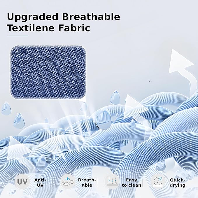 MFSTUDIO Patio Table and Chairs Set of 4, Outdoor Dining Set with Metal Table and Swivel Chairs, 5 Piece Patio Furniture Set for Deck/Backyard/Poolside/Garden