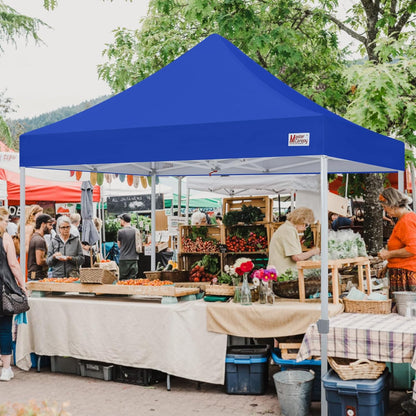 MASTERCANOPY Pop Up Canopy Tent Commercial Grade 10x10 Instant Shelter (Blue)