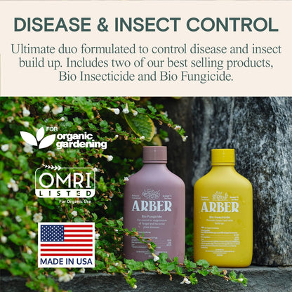 Organic Insecticide & Fungicide for Plants – Indoor & Outdoor Plant – Controls Powdery Mildew, Spider Mites, Aphids, Gnats & More – Safe Pesticide for Houseplant Insect Control, Vegetables & Lawns