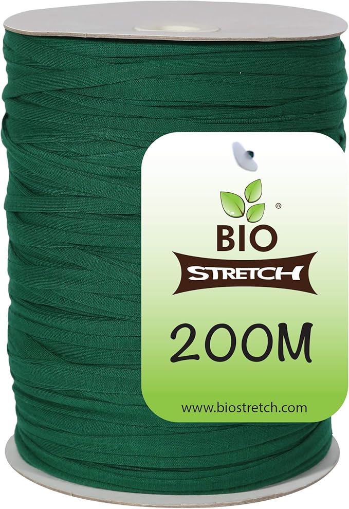 Soft Garden Plant Ties for Indoor & Outdoor Plants - Strong & Stretchy Cut-to-Length Plant Tape for Climbing Plants, Tomato Vines & Home Gardening (656 ft / 200M)