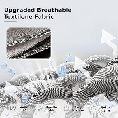 MFSTUDIO Outdoor Dining Set for 4, Patio Table and Chairs Set with Umbrella Hole, 5 Piece Patio Dining Set for Deck/Backyard/Poolside/Garden