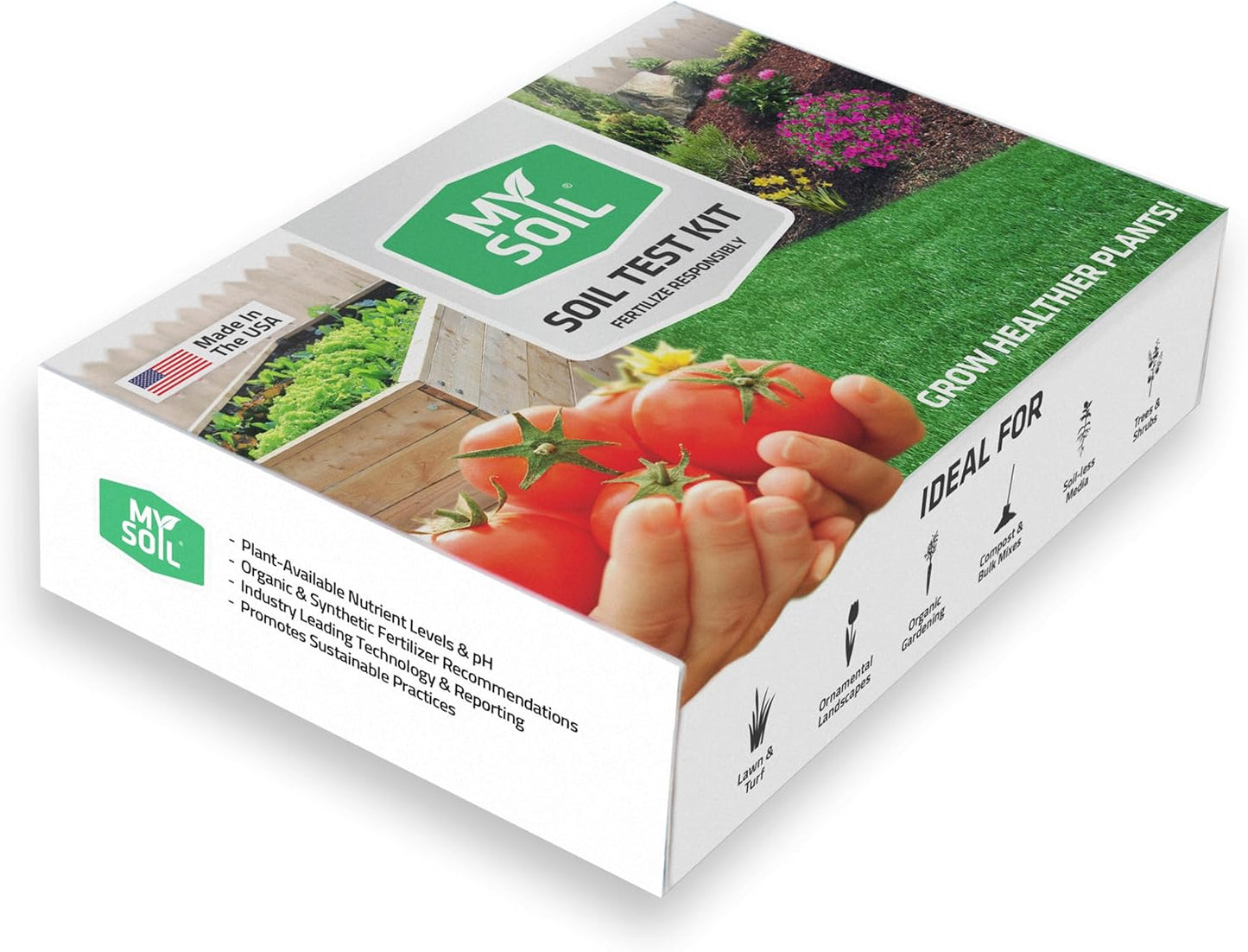 MySoil Test Kit PRO Pack, Unlock Your Lawn & Garden Potential, Complete & Accurate Nutrient and pH Analysis with Recommendations Tailored to Your Soil and Plant Needs | 2 Test Kits + 1 Soil Probe