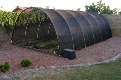 Agfabric 12 X 20ft 50% Shade Cloth Sun Shade Fabric Sunblock Shade Cloth Cover with Clips for Plants, Black
