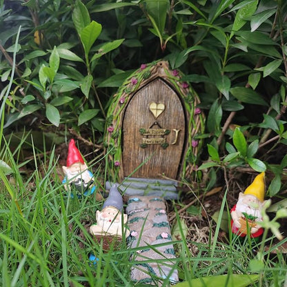 MUAMAX Miniature Gnome Figurines Fairy Gardens Gnomes Accessories Gift for Garden Little Gnomes Small Gnome 3''