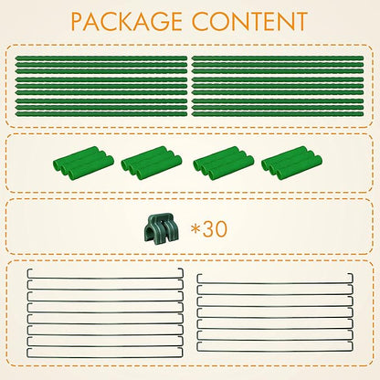 Gardzen Multi-use Tomato Cage Plants Support, Trellis Climbing Cage Stand for Pepper Eggplant Tomato Flowers