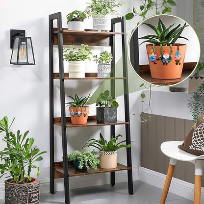 3PCS Climbing Gnomes Statue for Garden Decor, Resin Crafts Plant Decorations for Pots, Fairy Garden Accessories and Tree Faces Decor Outdoor, Halloween and Christmas Decorations