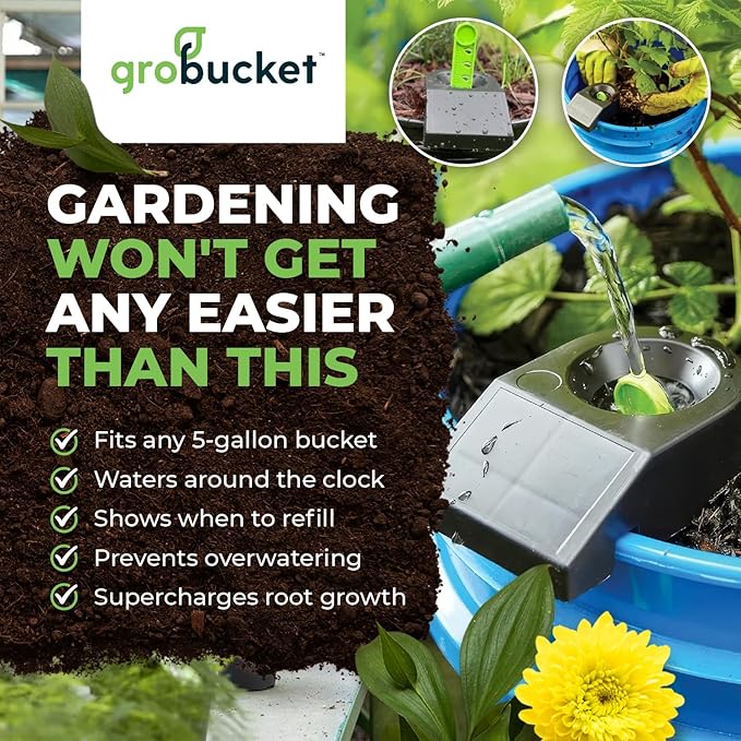 Garden Kit (10PK) self-watering sub-irrigated planter insert. Turn any bucket into a self-watering Container Garden. Create an indoor or outdoor, space saving and portable garden in minutes.