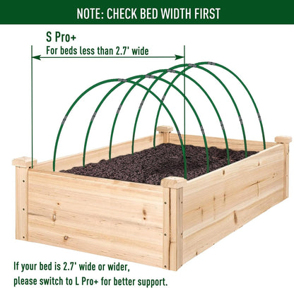 MAXPACE Greenhouse Hoops for DIY Grow Tunnels Less Than 2.7ft Wide, Rust-Free Fiberglass Support Hoops Frame for Garden Fabric, Plant Support Garden Stakes, Gardening Supplies, 50pcs