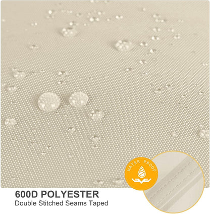 Porch Shield Outdoor Cushion Storage Bag 62 inch Waterproof Outside Storage Bags for Patio Furniture with Zippers and Handles