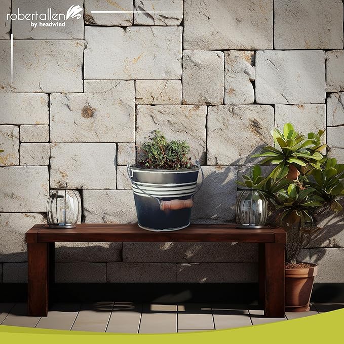 Headwind Vintage Collection - 6 Inch Charcoal Banded Planter with Handles – Galvanized Bucket Planter - Decorative Small Planters for Indoor Plants & Outdoor Use by Robert Allen