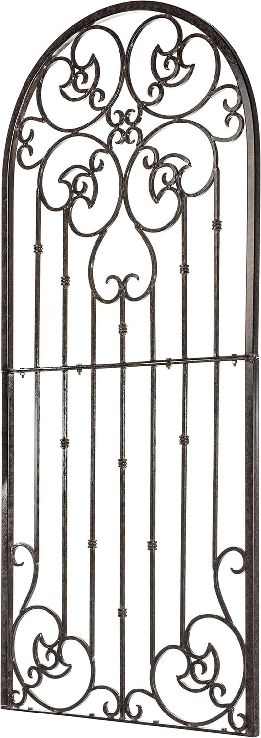 H Potter Garden Trellis for Climbing Plants Metal Wrought Iron Outdoor Wall Panel for Vines Flowers