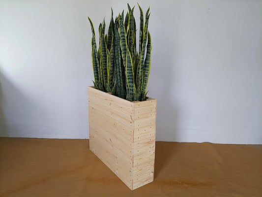 32” x 28” x 8” Premium Indoor/Outdoor Cafe Planter Barrier, Commercial Duty Planter Box, Wooden Planter